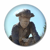 USA America Auburn Old Town 3D Fridge Magnet Crystal Glass