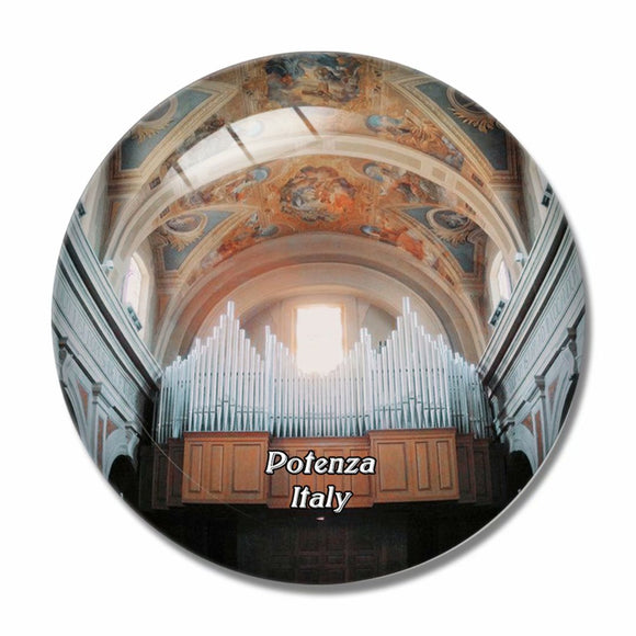 Italy Potenza Cattedrale di San Gerardo 3D Fridge Magnet Crystal Glass