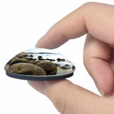 New Zealand Moeraki Boulders Oamaru 3D Fridge Magnet Crystal Glass