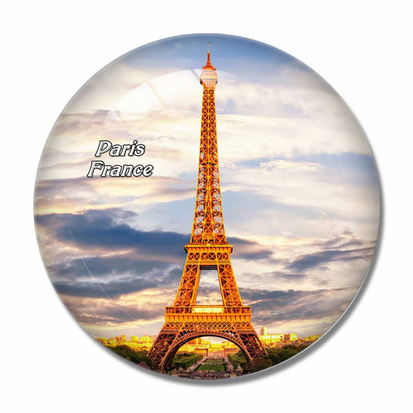 France Eiffel Tower Paris 3D Fridge Magnet Crystal Glass