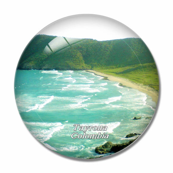 Colombia Tayrona National Park Magdalena 3D Fridge Magnet Crystal Glass