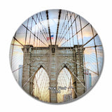 USA America Brooklyn Bridge New York NY 3D Fridge Magnet Crystal Glass