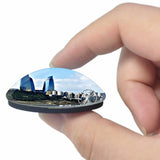 Azerbaijan Baku Marine 3D Fridge Magnet Crystal Glass