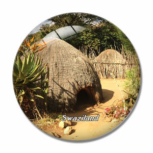 Swaziland 3D Fridge Magnet Crystal Glass