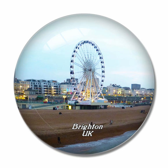 UK England Brighton Beach 3D Fridge Magnet Crystal Glass