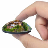 Taktsang Lhakhang Paro Bhutan 3D Fridge Magnet Crystal Glass