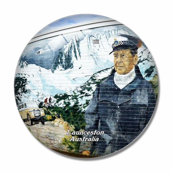 Australia Sheffield Launceston 3D Fridge Magnet Crystal Glass