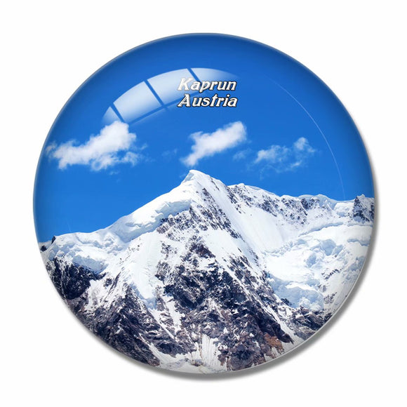 Austria Kitzsteinhorn Kaprun 3D Fridge Magnet Crystal Glass