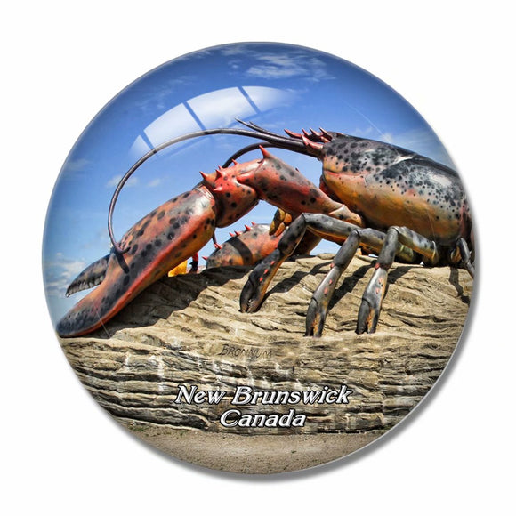 Canada Lobster Shediac New Brunswick 3D Fridge Magnet Crystal Glass