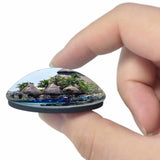 Mexico Xcaret Playa del Carmen 3D Fridge Magnet Crystal Glass