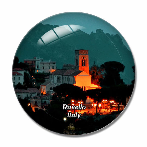 Italy Ravello Romantic Coast 3D Fridge Magnet Crystal Glass