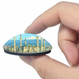 Turkey Adana Central Mosque 3D Fridge Magnet Crystal Glass