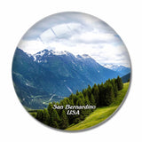 USA America San Bernardino 3D Fridge Magnet Crystal Glass