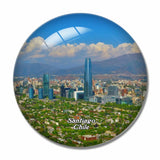 Chile Santiago 3D Fridge Magnet Crystal Glass