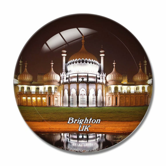 UK England Royal Pavilion Brighton 3D Fridge Magnet Crystal Glass