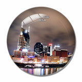 USA America Nashville Skyline 3D Fridge Magnet Crystal Glass