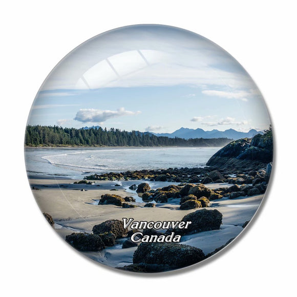 Canada Beach Tofino Vancouver Island British Columbia 3D Fridge Magnet Crystal Glass