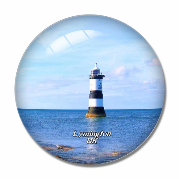 UK England Lighthouse Lymington 3D Fridge Magnet Crystal Glass