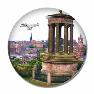 UK England Calton Hill Edinburgh 3D Fridge Magnet Crystal Glass