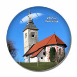 Slovenia Horjul Churcn 3D Fridge Magnet Crystal Glass