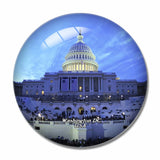 USA America Capitol Hill Washington Dc 3D Fridge Magnet Crystal Glass