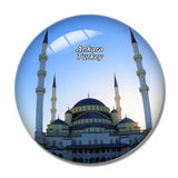 Turkey Kocatepe Mosque Ankara 3D Fridge Magnet Crystal Glass