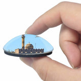 Jordan Amman Mosque 3D Fridge Magnet Crystal Glass