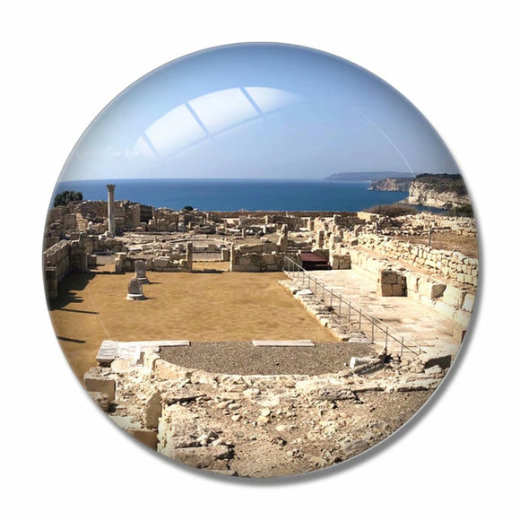 Cyprus Kourion Limassol 3D Fridge Magnet Crystal Glass