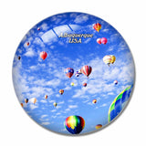 USA America Albuquerque 3D Fridge Magnet Crystal Glass