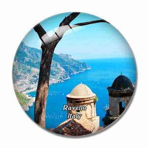 Italy Ravello Amalfi Coast 3D Fridge Magnet Crystal Glass