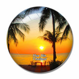 Thailand Beach Hua Hin 3D Fridge Magnet Crystal Glass