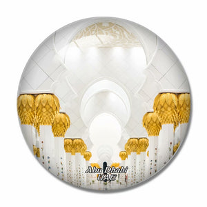 UAE Abu Dhabi Grand Mosque 3D Fridge Magnet Crystal Glass