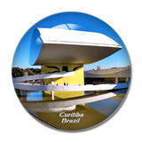 Brazil Curitiba Museum 3D Fridge Magnet Crystal Glass