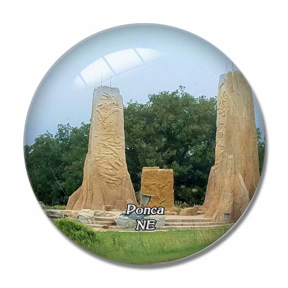 Ponca State Park Nebraska USA 3D Fridge Magnet Crystal Glass