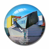 Holland Groninger Museum 3D Fridge Magnet Crystal Glass