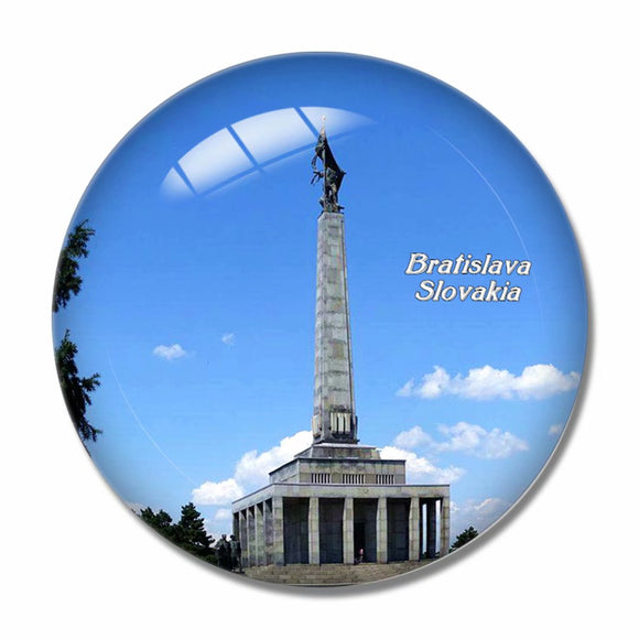 Slovakia Slavin Bratislava 3D Fridge Magnet Crystal Glass