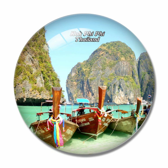 Thailand Koh Phi Phi 3D Fridge Magnet Crystal Glass