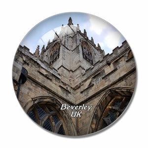 UK England Beverley Minster 3D Fridge Magnet Crystal Glass