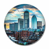 USA America Boston Massachusetts 3D Fridge Magnet Crystal Glass