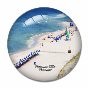 Panama  Beach Panama 3D Fridge Magnet Crystal Glass