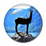 Slovenia Lake Bohinj 3D Fridge Magnet Crystal Glass