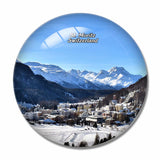 Switzerland St. Moritz 3D Fridge Magnet Crystal Glass