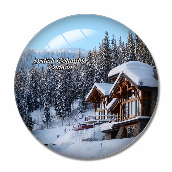 Canada British Columbia Jasper National Park 3D Fridge Magnet Crystal Glass