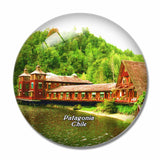 Thermas Puyuhuapi Patagonia Chile 3D Fridge Magnet Crystal Glass