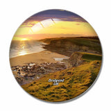 UK England Bridgend Beach 3D Fridge Magnet Crystal Glass