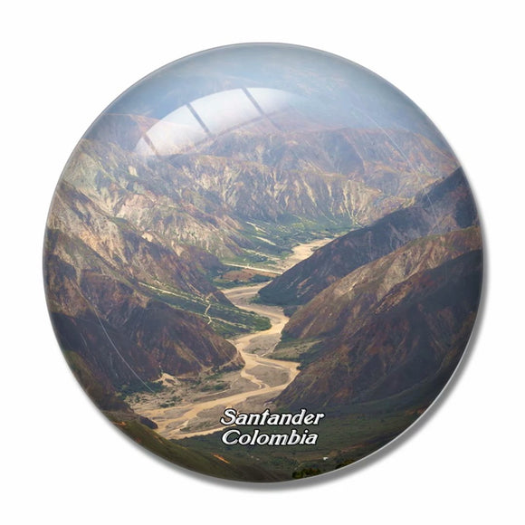 Colombia Cannon Chicamocha Santander 3D Fridge Magnet Crystal Glass