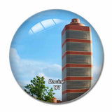 Racine Wisconsin USA 3D Fridge Magnet Crystal Glass