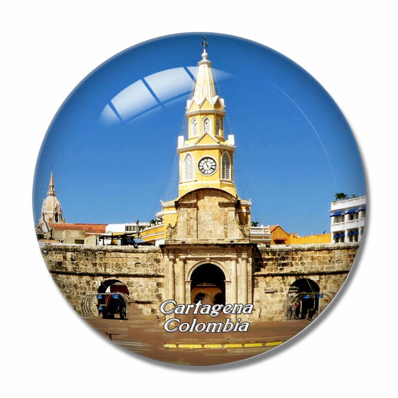 Colombia Cartagena 3D Fridge Magnet Crystal Glass