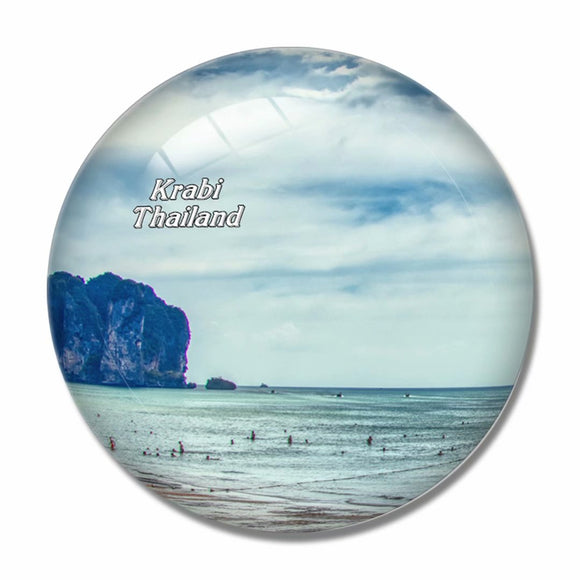 Thailand PhraNang Cave Beach 3D Fridge Magnet Crystal Glass