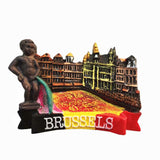 Brussels Belgium Fridge Magnet 3D Resin